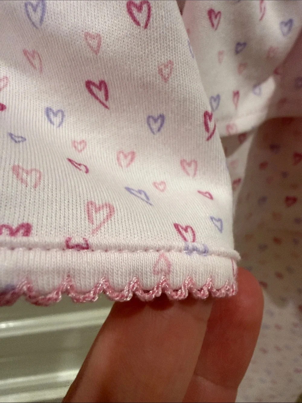Kissy Kissy Light Pink Heart-Print Ruffle Romper
